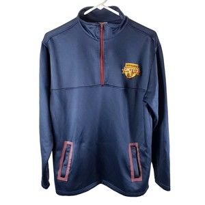 Cleveland Cavaliers Quarter Zip Member Shirt Size Small Blue Wine‎ & Gold United